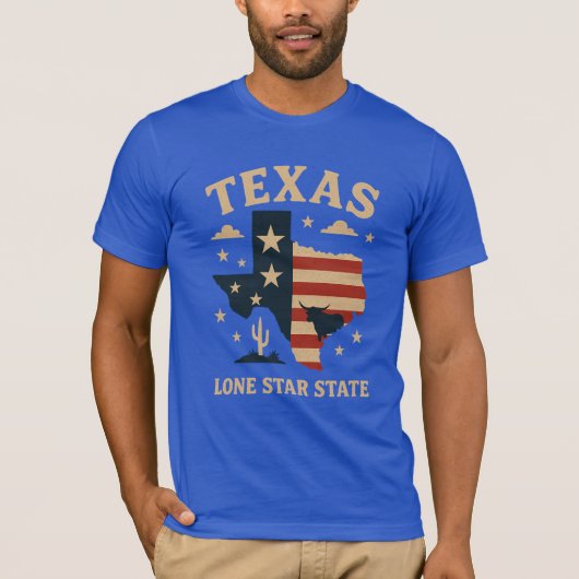 テキサス州ローンスター州 – 強度とIdeのシンボル Tシャツ (正面)