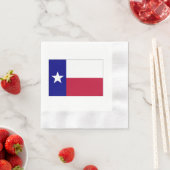 テキサス州ローン星旗 縁ありカクテルナプキン (インサイチュ)