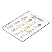 テキサス州ワイルドフラワーズインウォータースタイル ノートブック (左側)