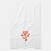 テキサス州ワイルドフラワーズ – インディアンペイントブラシ,オレンジ キッチンタオル (縦)