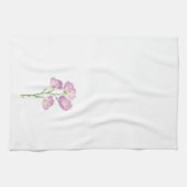 テキサス州ワイルドフラワーバターカップ、ピンク、ラベンダーの花 キッチンタオル (横)