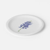 テキサス州ワイルドフラワーブルーボンネット ペーパープレート (アングル)