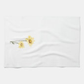 テキサス州ワイルドフラワー – ひまわり、黄色 キッチンタオル (横)