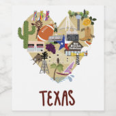 テキサス州ワインラヴェル ワインラベル (シングルラベル)