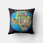 テキサス州ワールド装飾用クッション クッション (裏面)