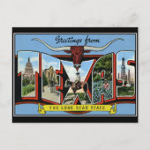 テキサス州ヴィンテージはがき ポストカード (正面)