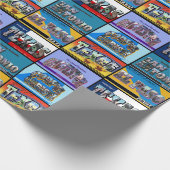 テキサス州ヴィンテージはがき ラッピングペーパー (角)