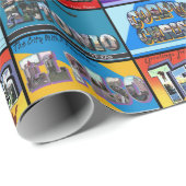 テキサス州ヴィンテージはがき ラッピングペーパー (ロールコーナー)