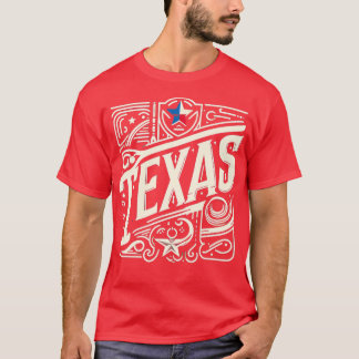 テキサス州ヴィンテージデザイン Tシャツ