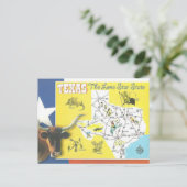 テキサス州ヴィンテージローンスター州はがき ポストカード (スタンド正面)