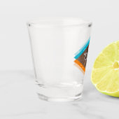 テキサス州ヴィンテージローンスター州レトロ統一された州 ショットグラス (左)