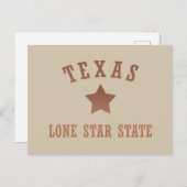 テキサス州ヴィンテージ単独星州 シーズンポストカード (正面/裏面)