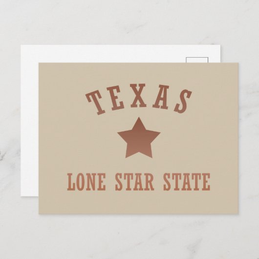 テキサス州ヴィンテージ単独星州 シーズンポストカード (正面/裏面)