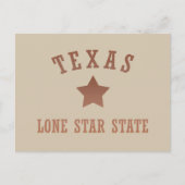 テキサス州ヴィンテージ単独星州 シーズンポストカード (正面)