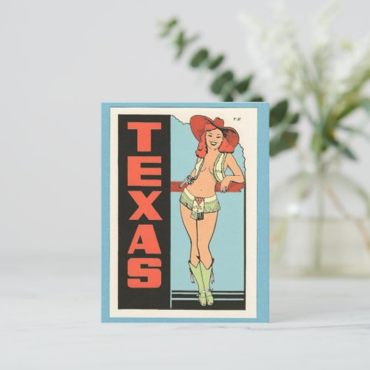 テキサス州ヴィンテージ旅行はがき ポストカード (スタンド正面)