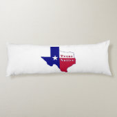 テキサス州先住民国旗の地図 ボディピロー (裏面)