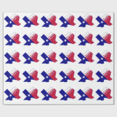 テキサス州先住民国旗の地図 ラッピングペーパー (フラット)