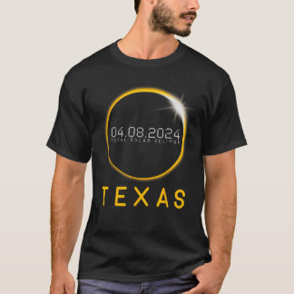 テキサス州全体の日食 2024年4月8日 Tシャツ