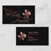 テキサス州公証人ローン署名モダンバラ金ゴールドB 名刺 (正面/裏面)