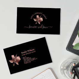 テキサス州公証書貸付代行業者モダンタイポグラフィ 名刺