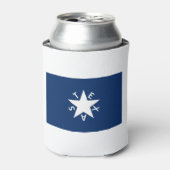 テキサス州共和国国旗のクーラーボックス 缶クーラー (缶正面)