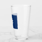 テキサス州共和国国旗ガラスカップ タンブラーグラス (左)