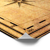 テキサス州共和国1841の地図 ポスター (角)