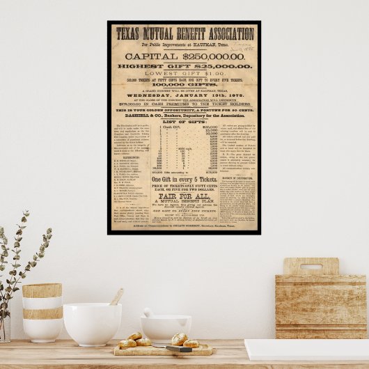 テキサス州共済組合 ポスター (キッチン)