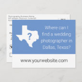 テキサス州写真事業マーケティングはがき ポストカード (正面/裏面)