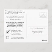 テキサス州写真事業マーケティングはがき ポストカード (裏面)