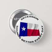 テキサス州分離音が毎日より良く聞こえる 缶バッジ (正面&裏面)