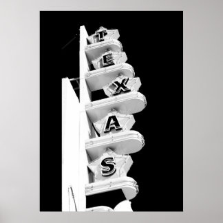 テキサス州劇場の看板 – ポスター