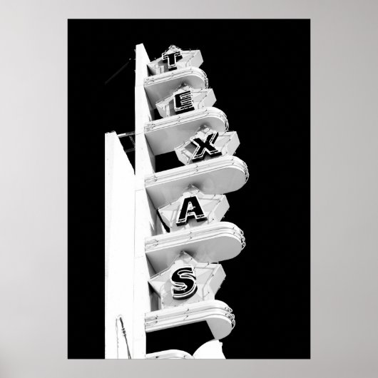 テキサス州劇場の看板 – ポスター (正面)