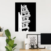 テキサス州劇場の看板 – ポスター (ホームオフィス)