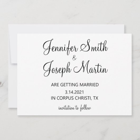 テキサス州図形の写真ハート(宛先) セーブザデート (裏面)