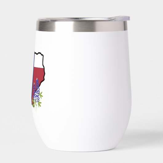 テキサス州国旗とフラワーブルーボンネット(名前をカスタムする付) (左面)