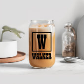 テキサス州国旗とフラワーブルーボンネット(名前をカスタムする付) ガラス缶