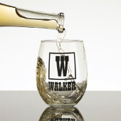 テキサス州国旗とフラワーブルーボンネット(名前をカスタムする付) ステムなしワイングラス