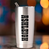 テキサス州国旗とフラワーブルーボンネット(名前をカスタムする付) 保温保冷タンブラー