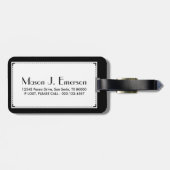 テキサス州国旗のれんがの壁 ラゲッジタグ (裏面横)