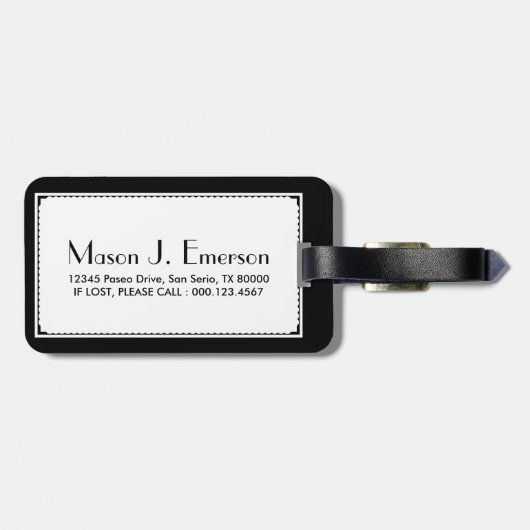 テキサス州国旗のれんがの壁 ラゲッジタグ (裏面横)