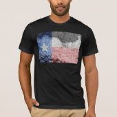 テキサス州国旗のれんが壁 Tシャツ (正面)