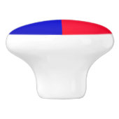 テキサス州国旗のセラミックドアプル セラミックノブ (側面)