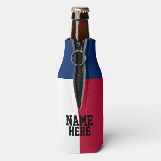 テキサス州国旗の名前ボトルクール ボトルクーラー (ボトル裏面)