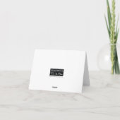 テキサス州国旗の国・季節の挨拶状 カード (裏面)