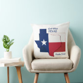テキサス州国旗の地図と愛国的聖なる書物、 経典カスタム クッション (椅子)