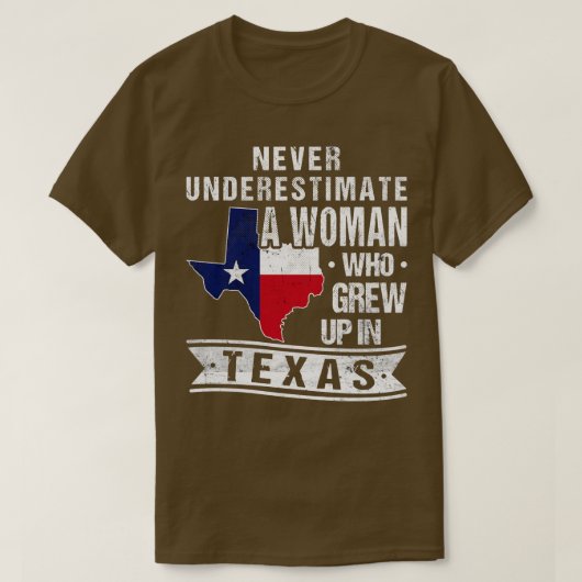 テキサス州国旗の地図ヴィンテージテキサス州少女 Tシャツ (デザイン正面)