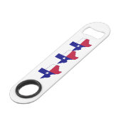 テキサス州国旗の地図 スピード栓抜き (裏面アングル)