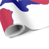 テキサス州国旗の地図 ラッピングペーパー (ロールコーナー)