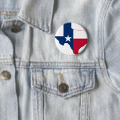 テキサス州国旗の地図 缶バッジ (インサイチュ)